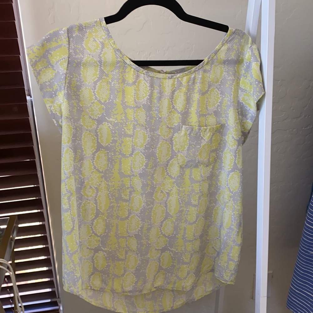 JOIE Rancher Python Silk Top - Picture 2 of 6